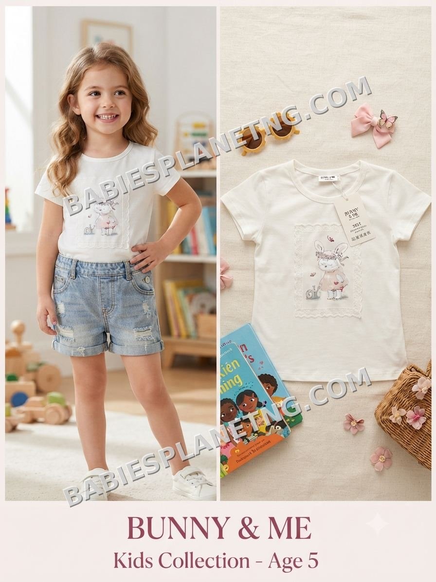 Bunny Graphic T-Shirt for Kids