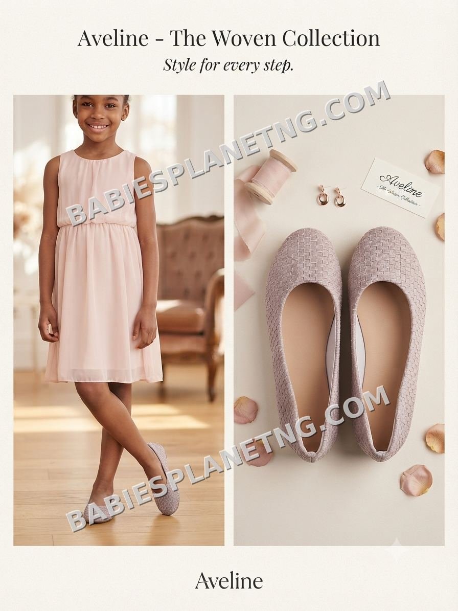 Girls Woven Flat Shoes