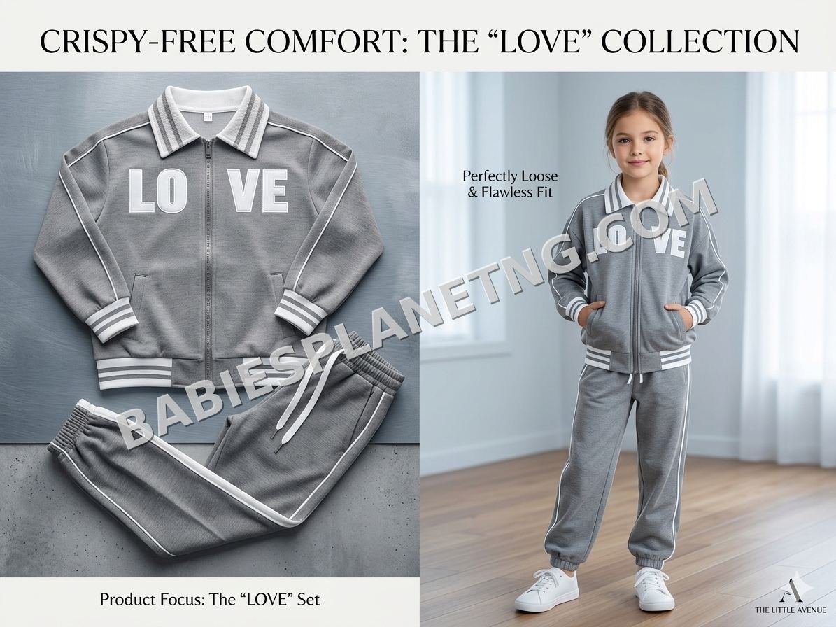 Grey Kids Zip-Up Tracksuit