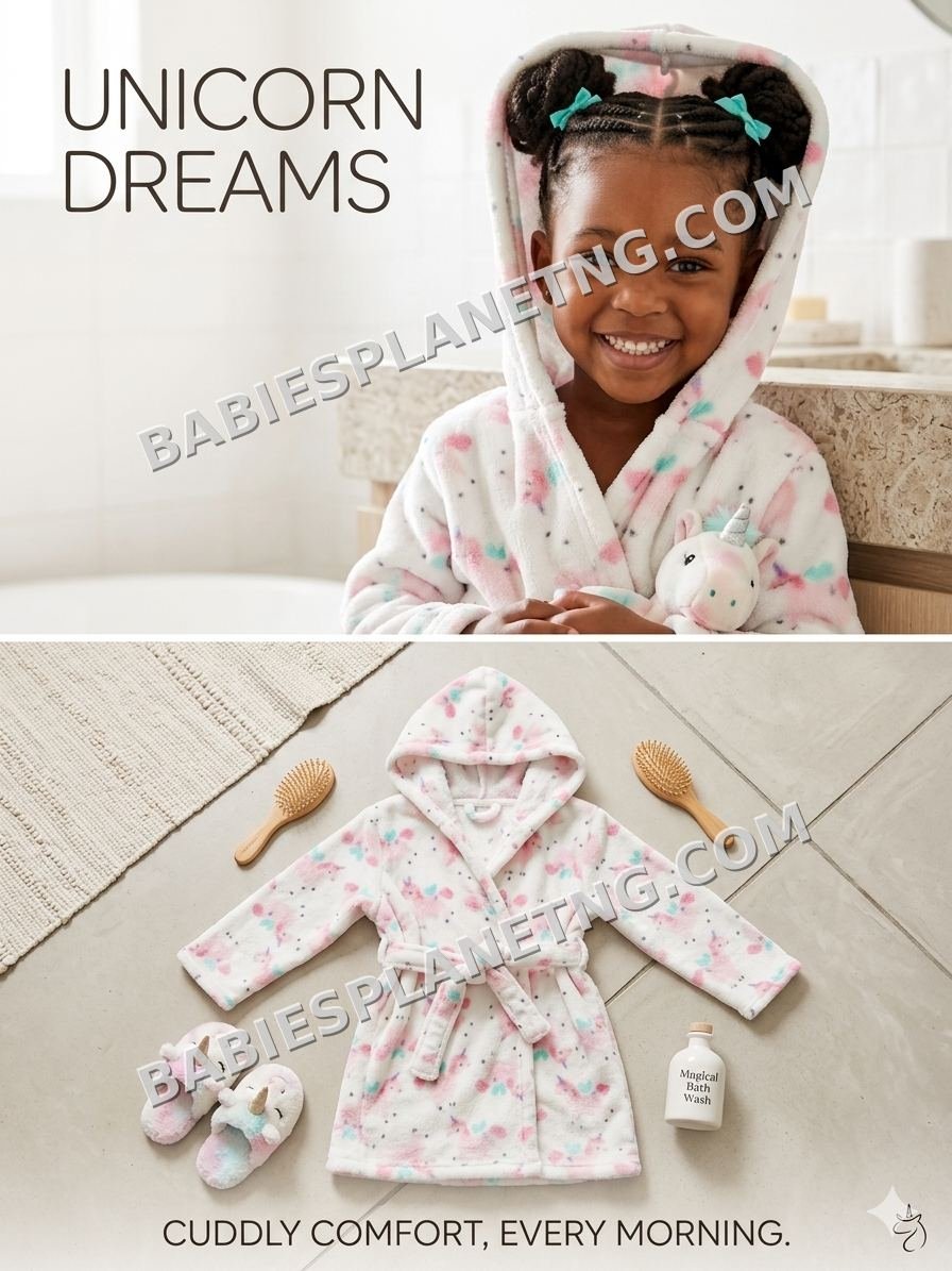 Unicorn Dreams Kids' Bathrobe