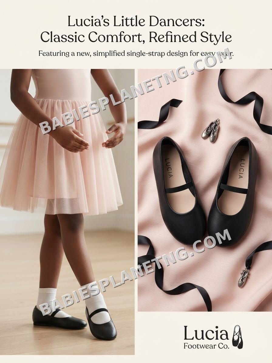 Girls' Black Flats Shoe