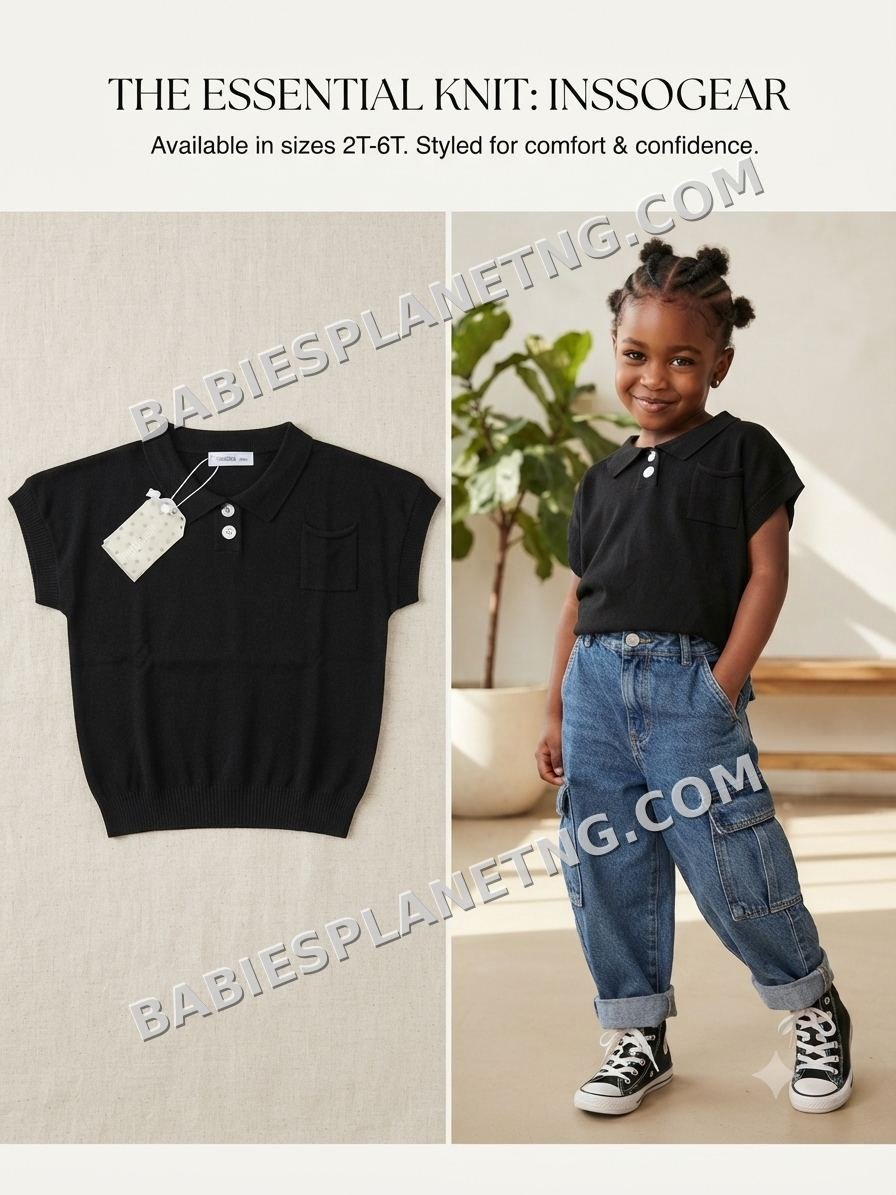 Kids' Essential Knit Polo top
