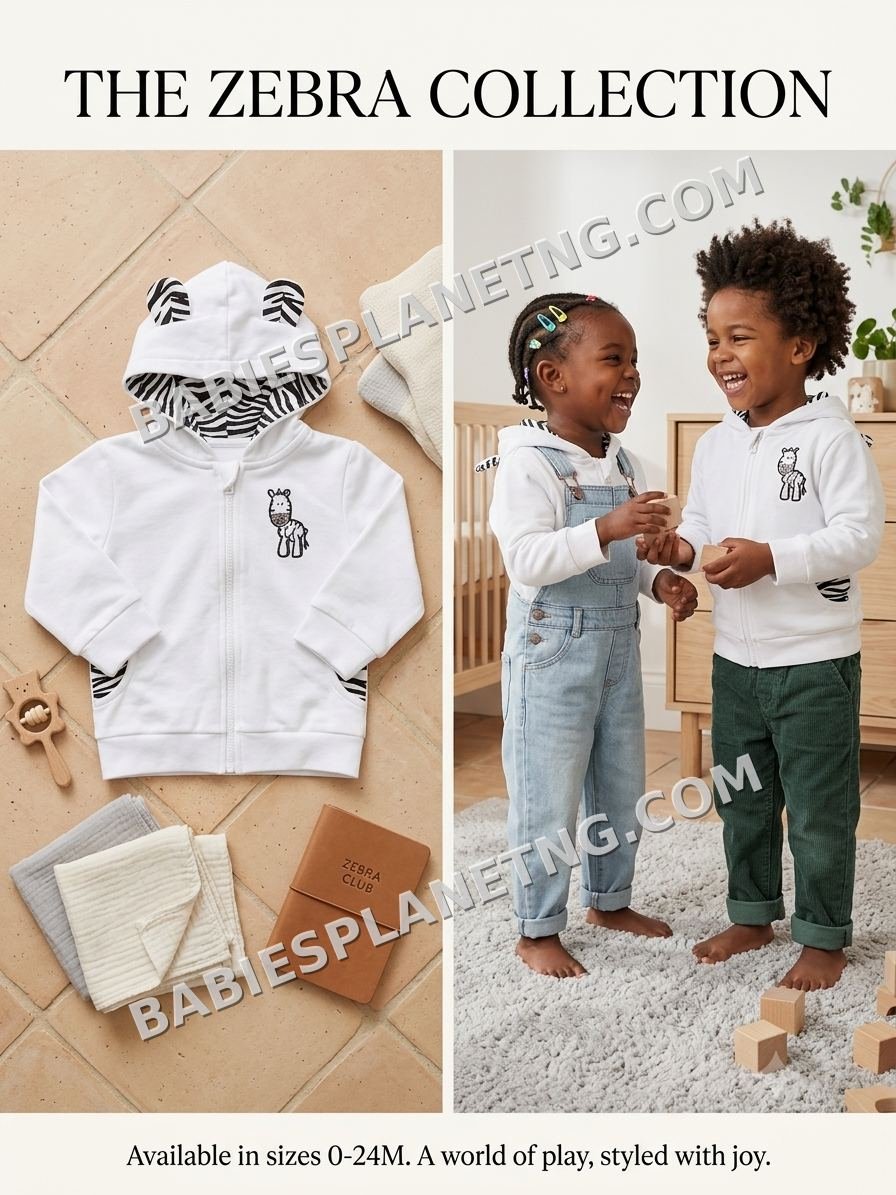 Toddler Zebra Graphic Hoodie