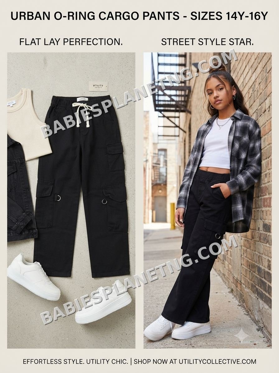 Black Cargo Pants  16 years