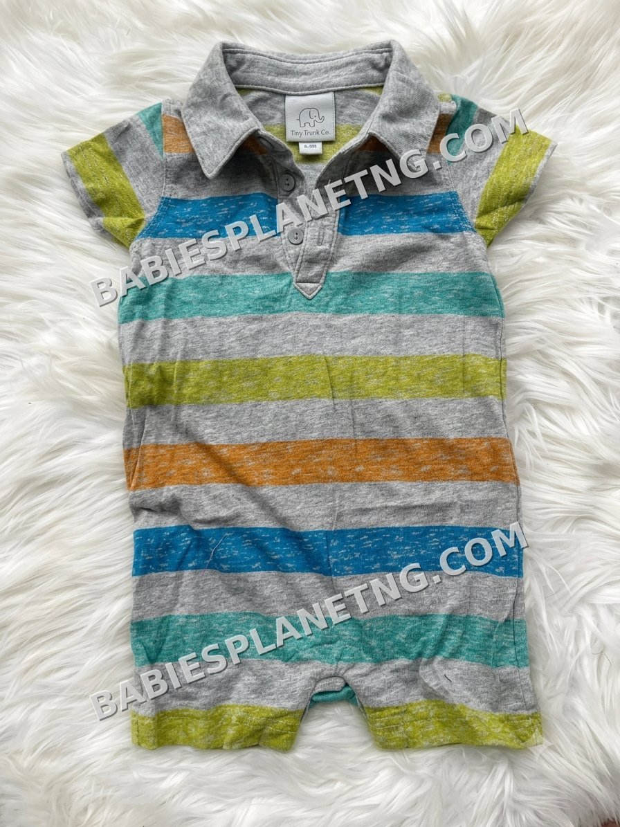 Baby Boy Polo Romper