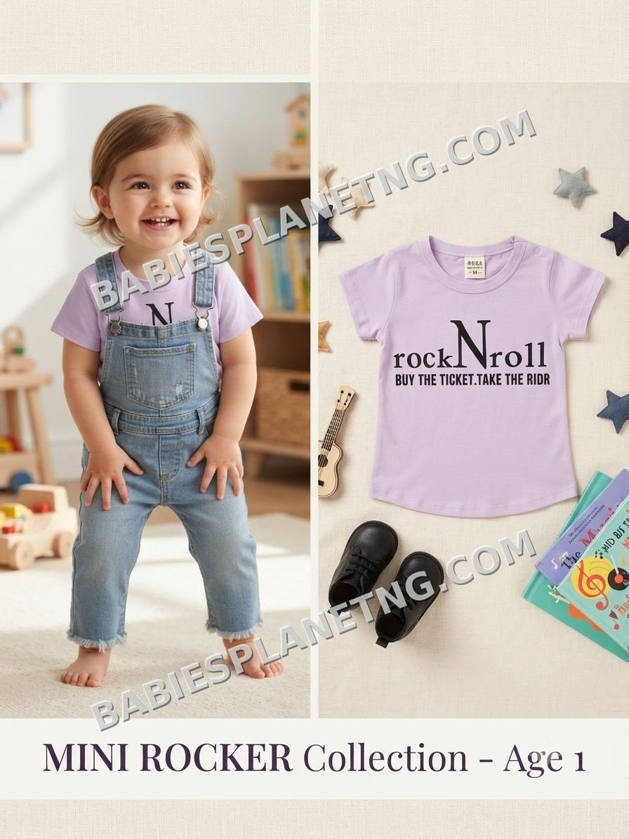 Children's Rock Inspired Short Sleeve Top