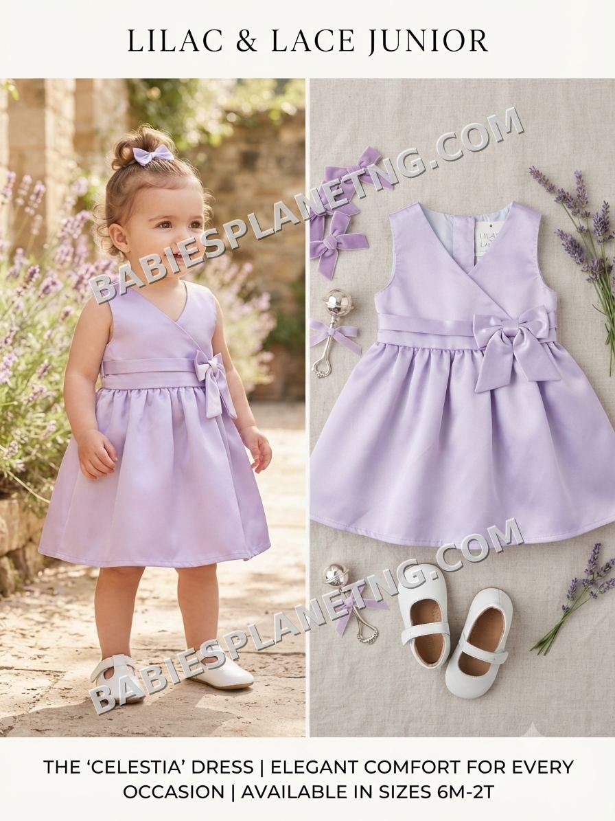 Baby Girl Lavender Sleeveless Dress