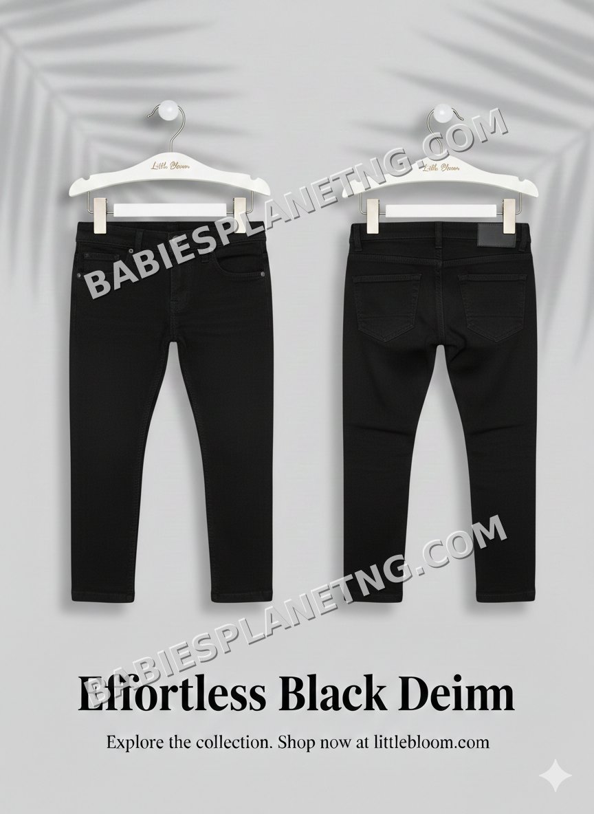 black denim trouser