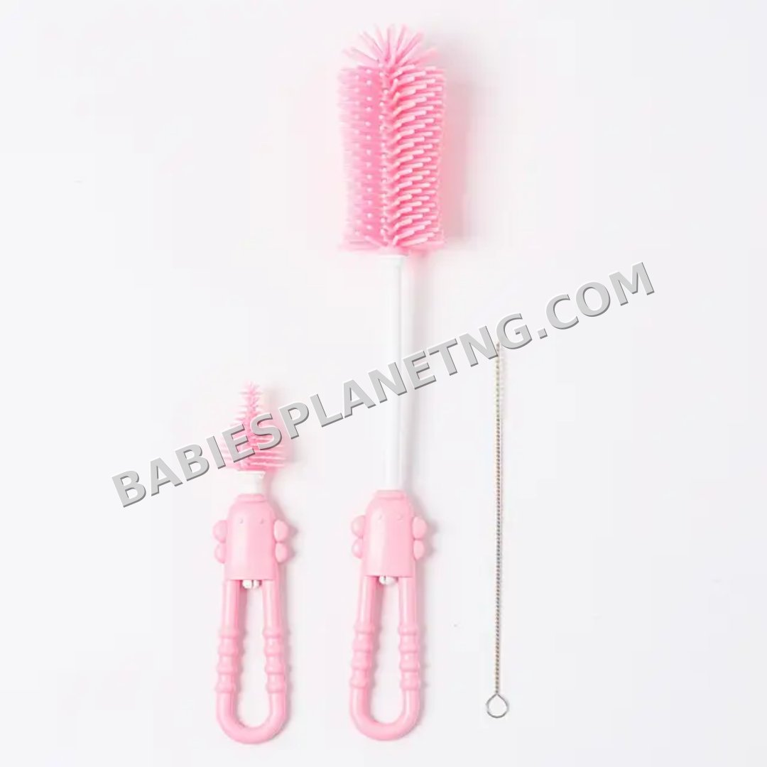 Solicone Baby Bottlle Brush Set
