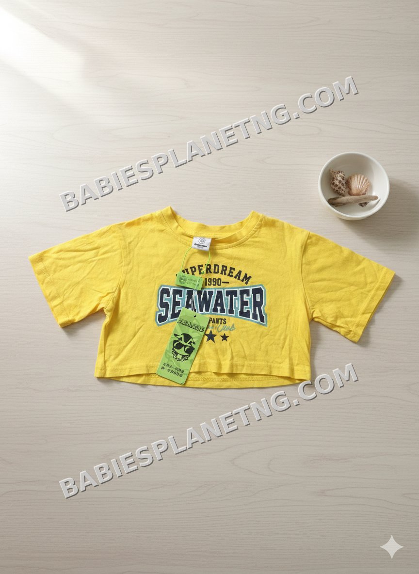 Yellow Crop Top 8 - 10 years