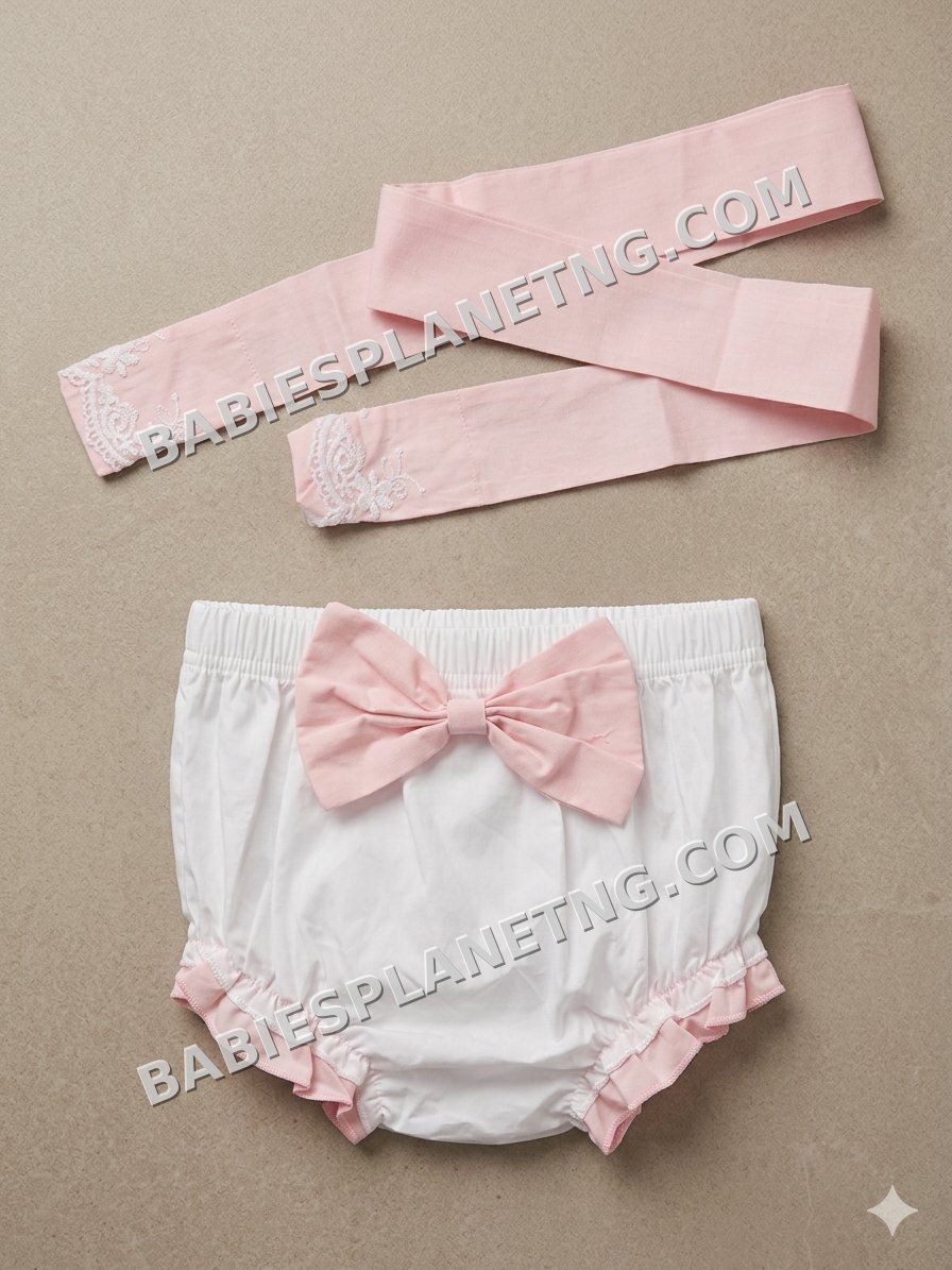 Fancy pant and bow 6-9 months