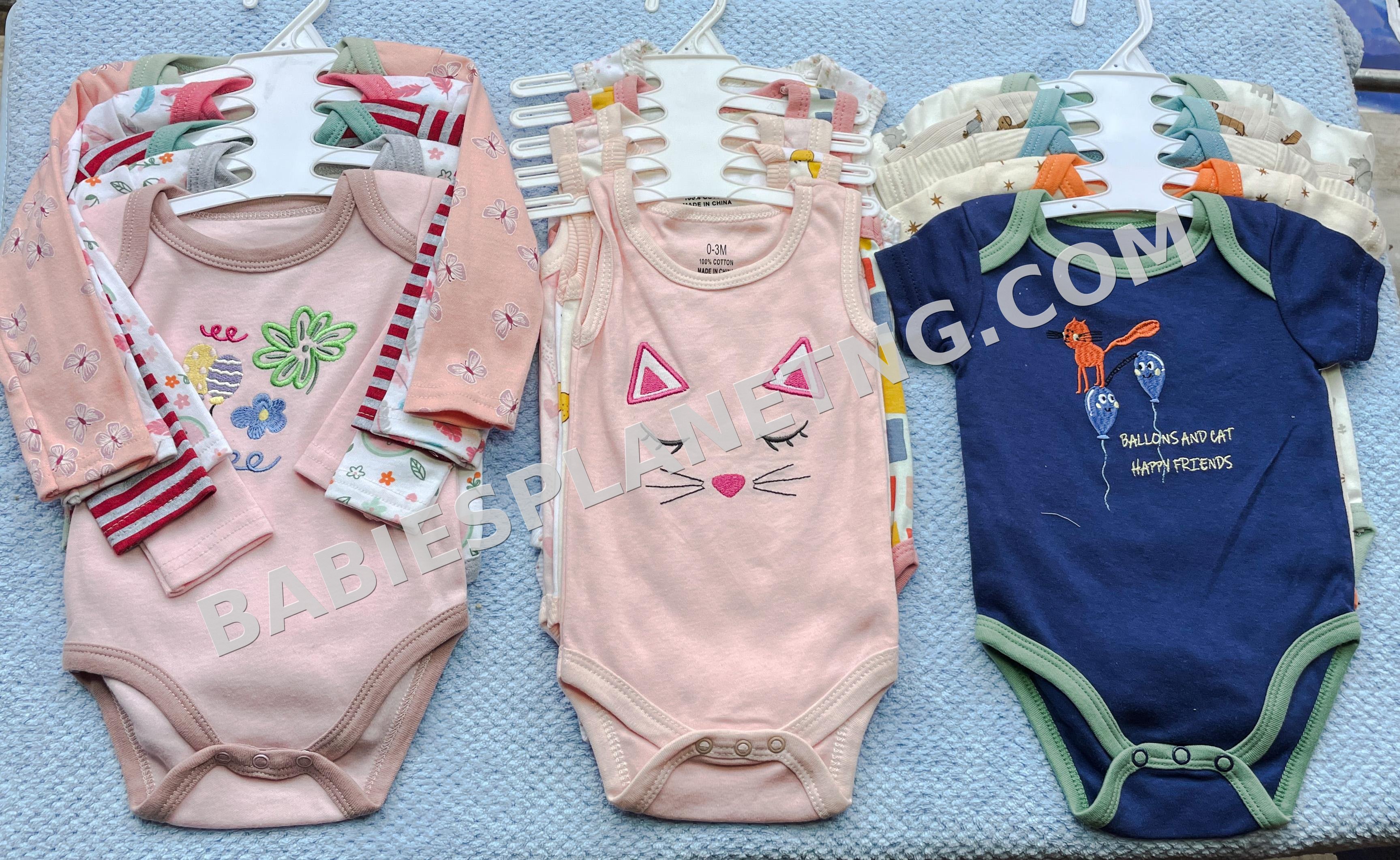 5 in 1 Baby Bodysuits