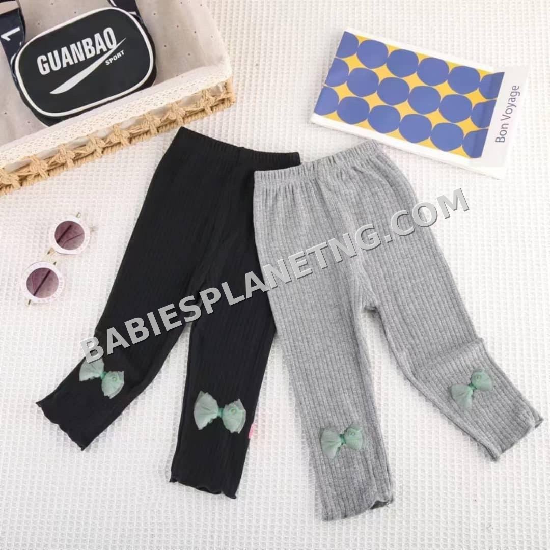 Baby Girl Leggings with Bow