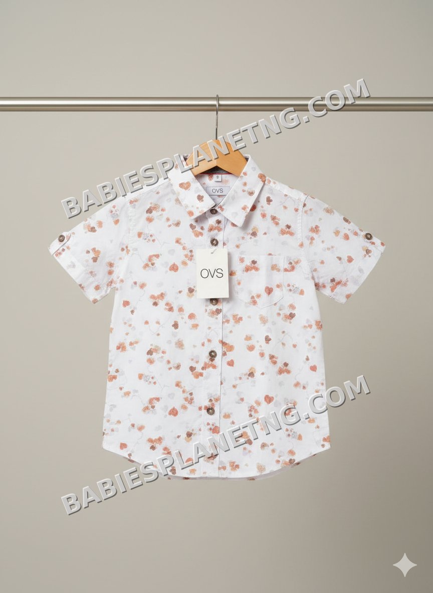 White floral button down shirt .005