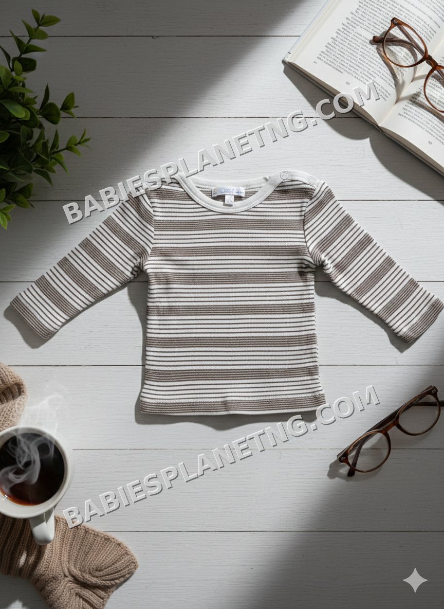 horizontal pinstripe top
